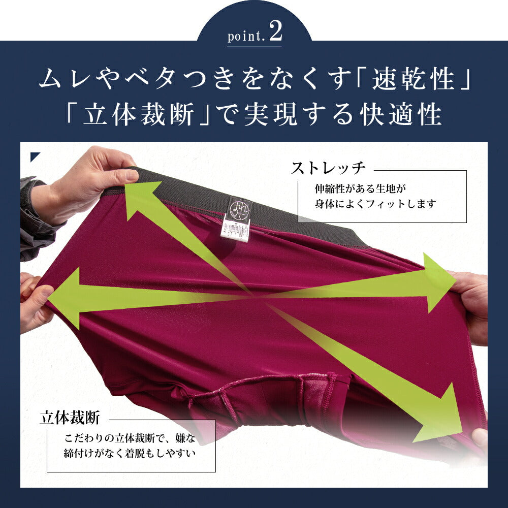 2枚セット | 尿漏れパンツ 男性用 失禁パンツ ボクサーパンツ メンズ 大容量タイプ 尿失禁 はれパン 80 防水 日本製 吸水パンツ 100cc 5Lサイズ | メール便送料無料