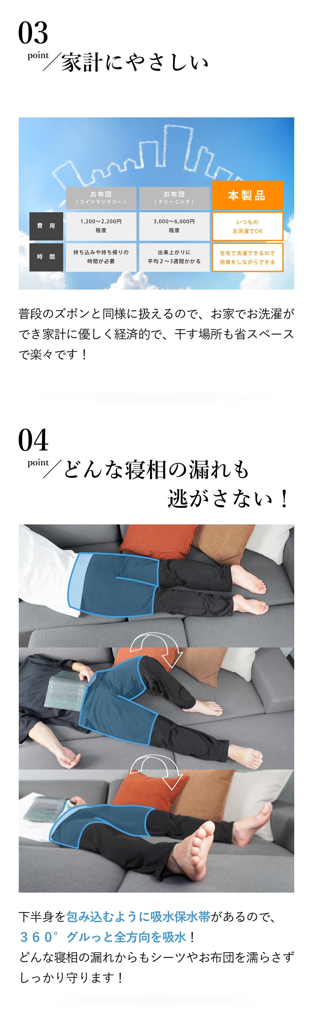 はれパン吸水ズボンMononofu
